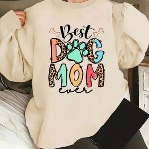Best Dog Mom Ever Graphic Sweatshirt Sz 2XL